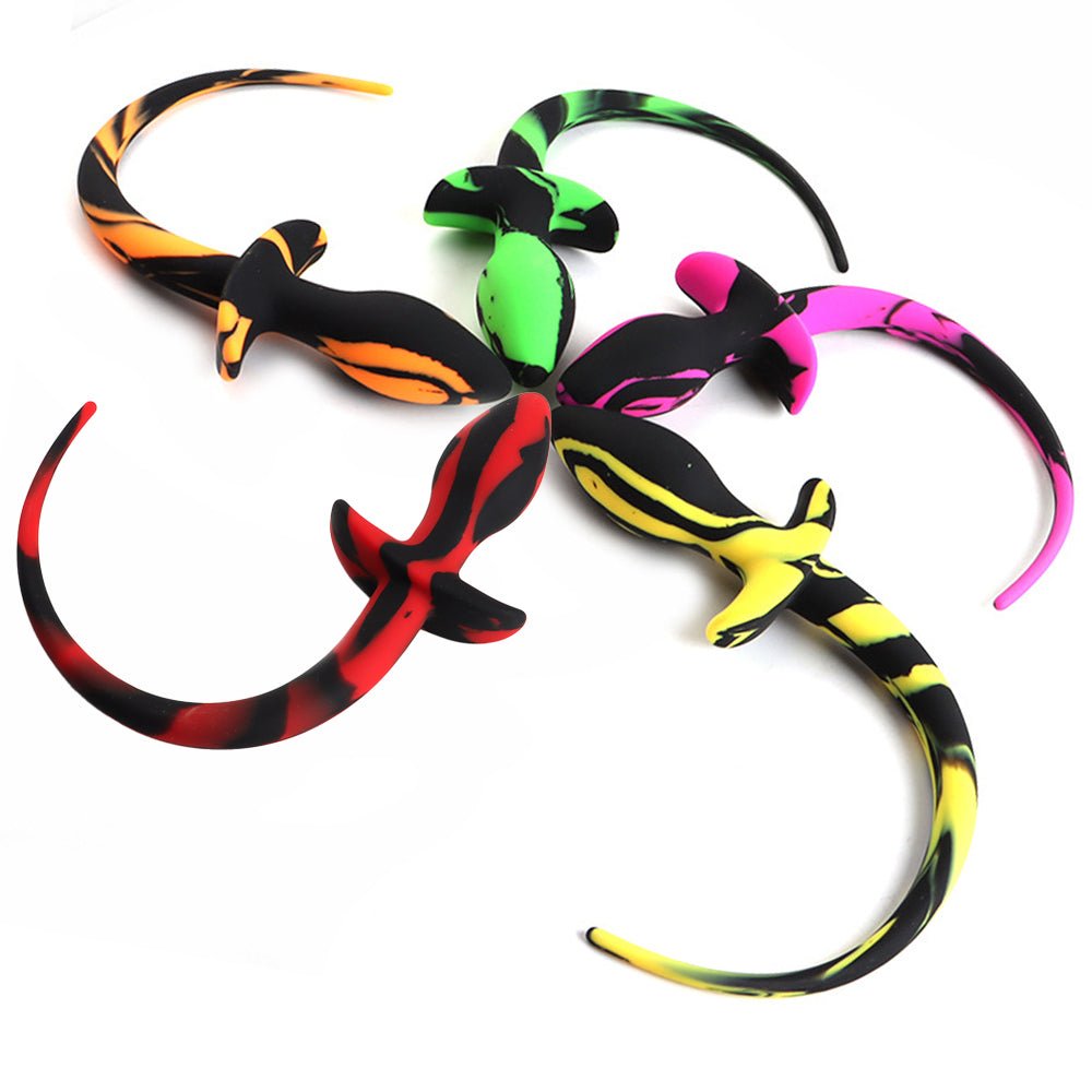 ruff GEAR Silicone Swirl Pup Tail Green - FETCH