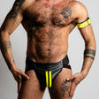 ruff GEAR Bold Leather Jockstrap Neon Yellow