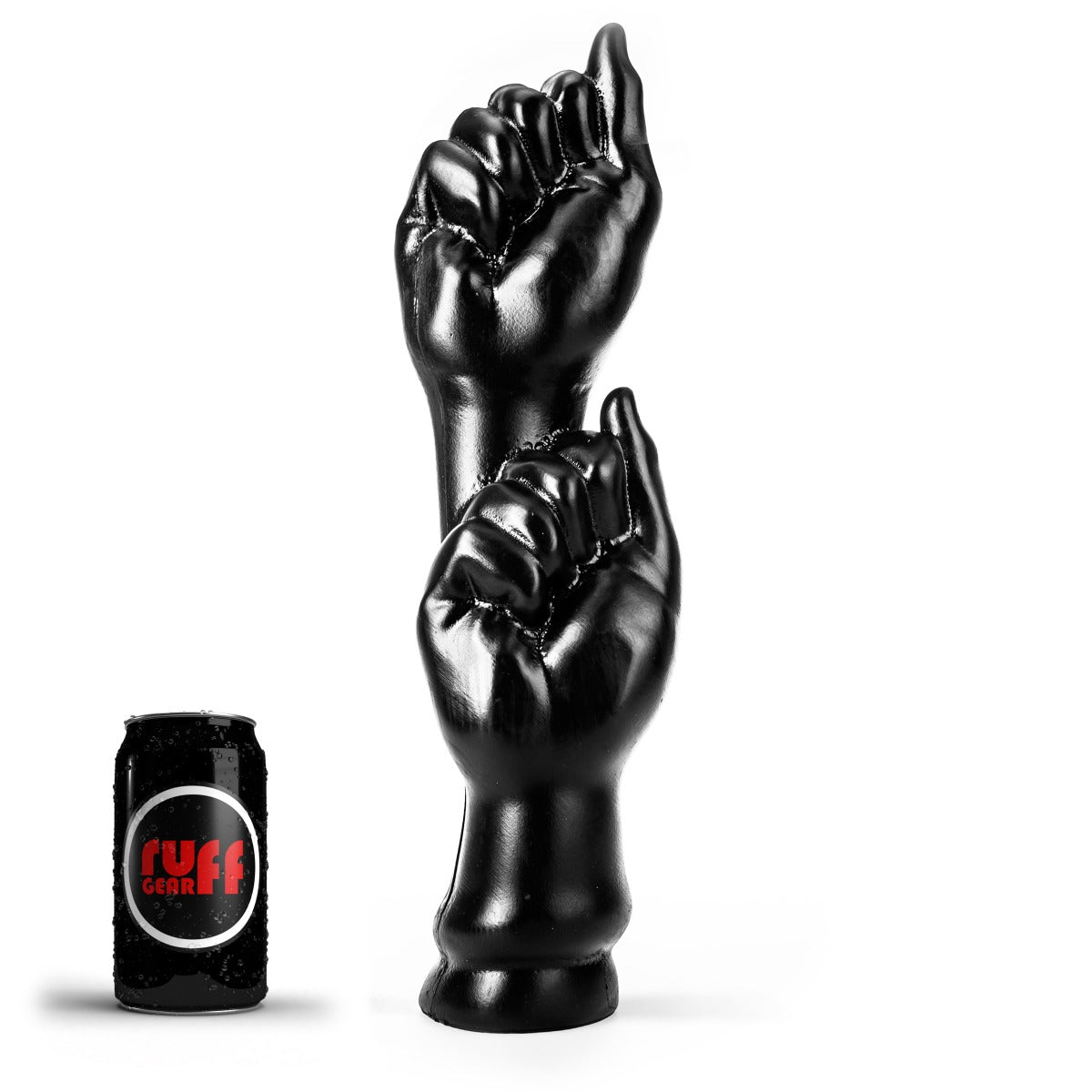 ruff GEAR Double Fist Punch Dildo 15.7 Inch Black
