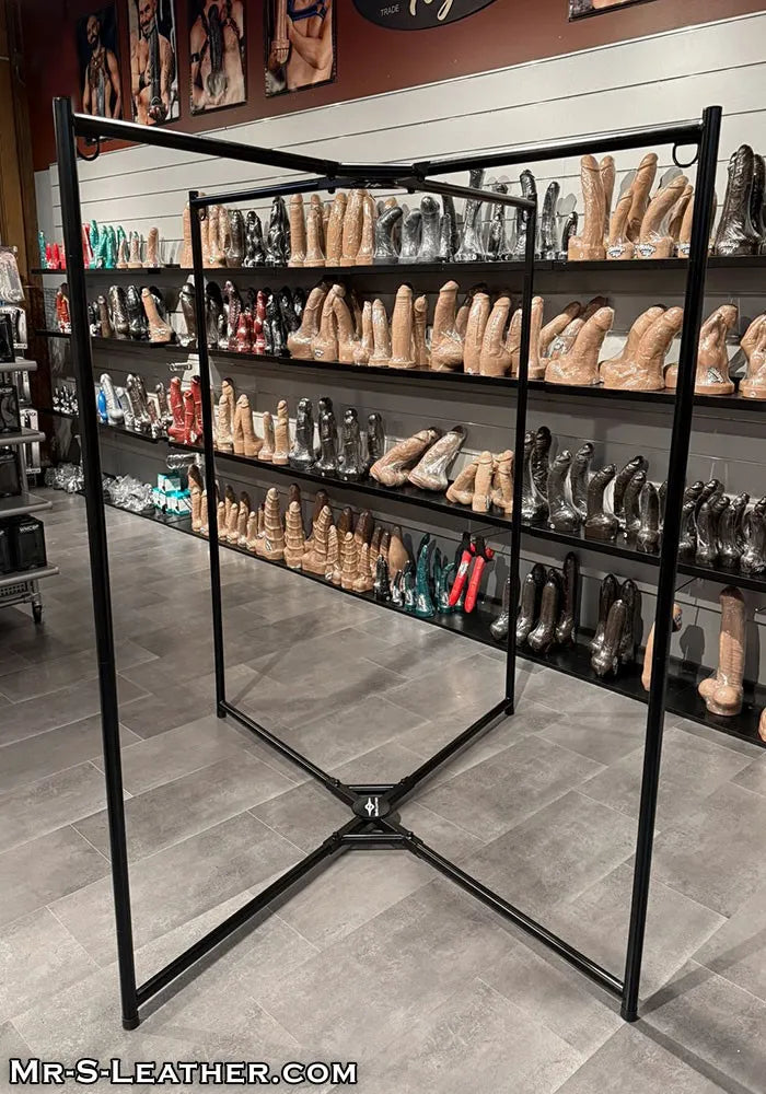 Mr S Leather Heavy Duty Portable Sling Frame Black