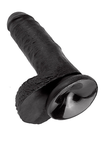 Pipedream King Cock 7 Inch Cock with Balls Black