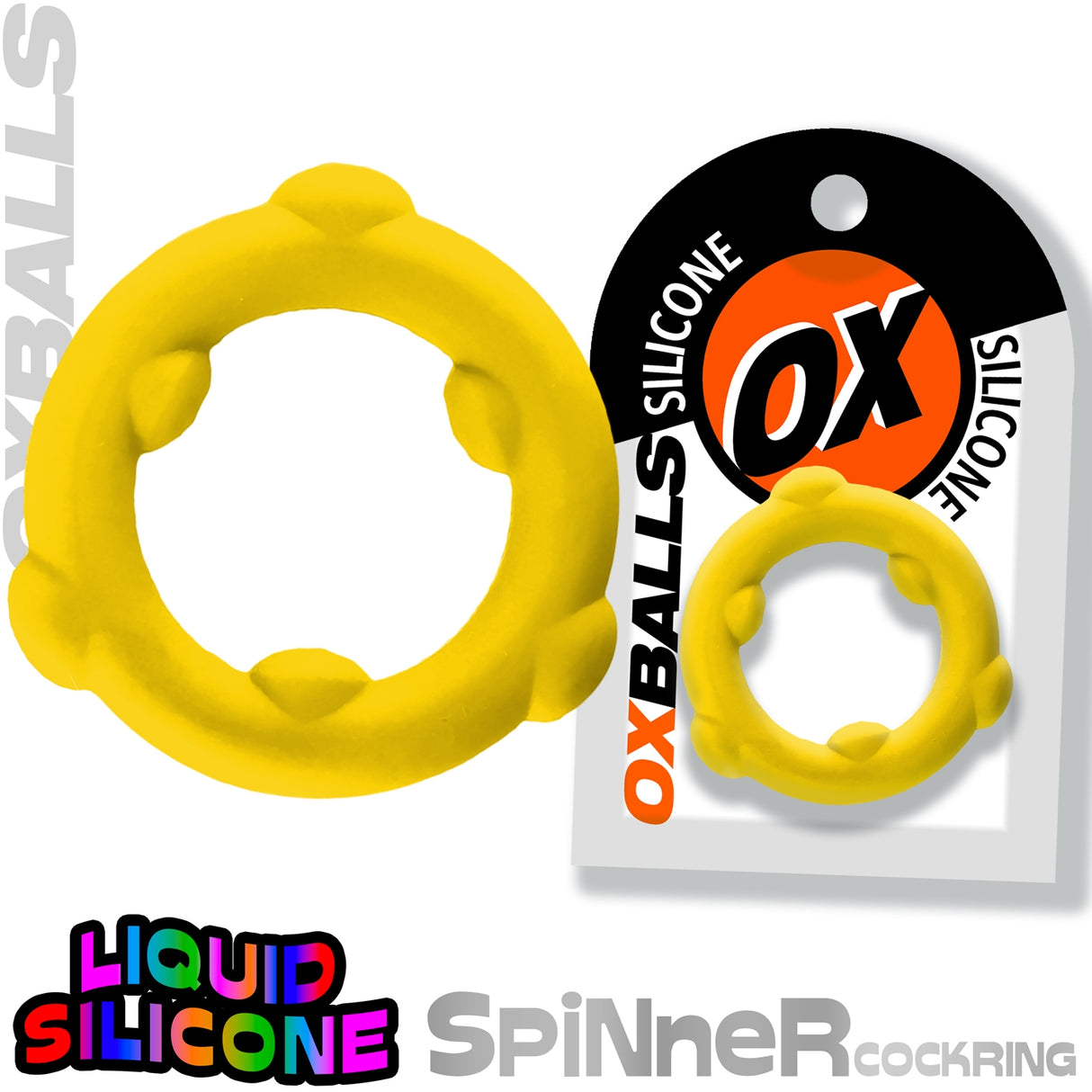 Oxballs Spinner Cock Ring Yellow