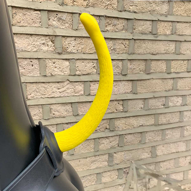 Square Peg Show Tail Puppy Yellow