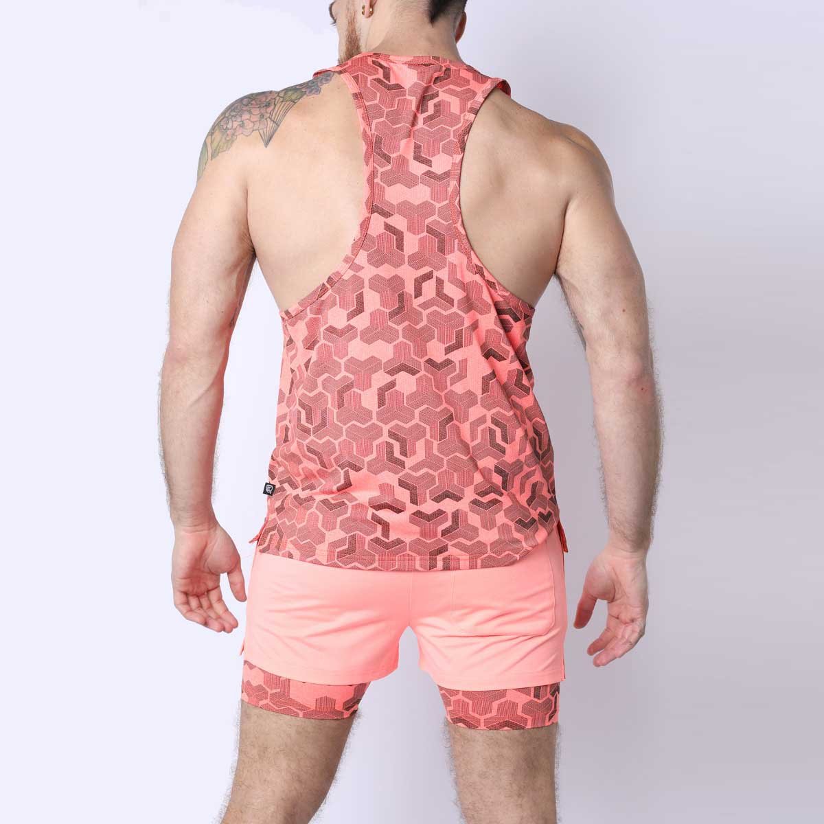 Timoteo Letterman Tank Top Pink