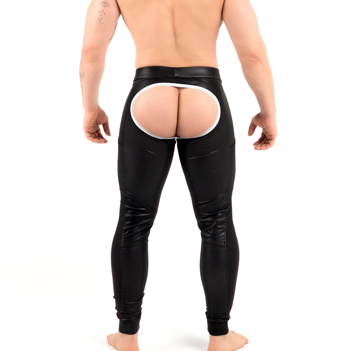 ROK Kinky Open Pants Black White