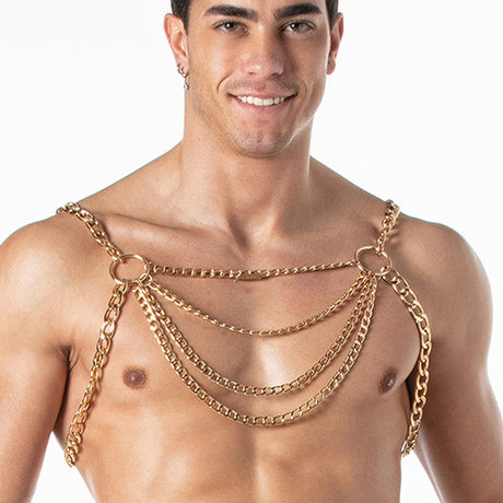 Leader Chain Party Harness Gold