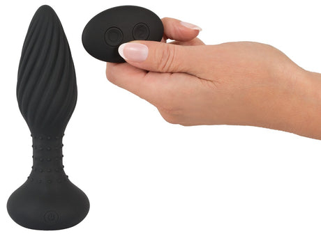 Anos Remote Controlled Butt Plug Black