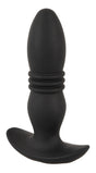 Anos Remote Control Thrusting Butt Plug Black