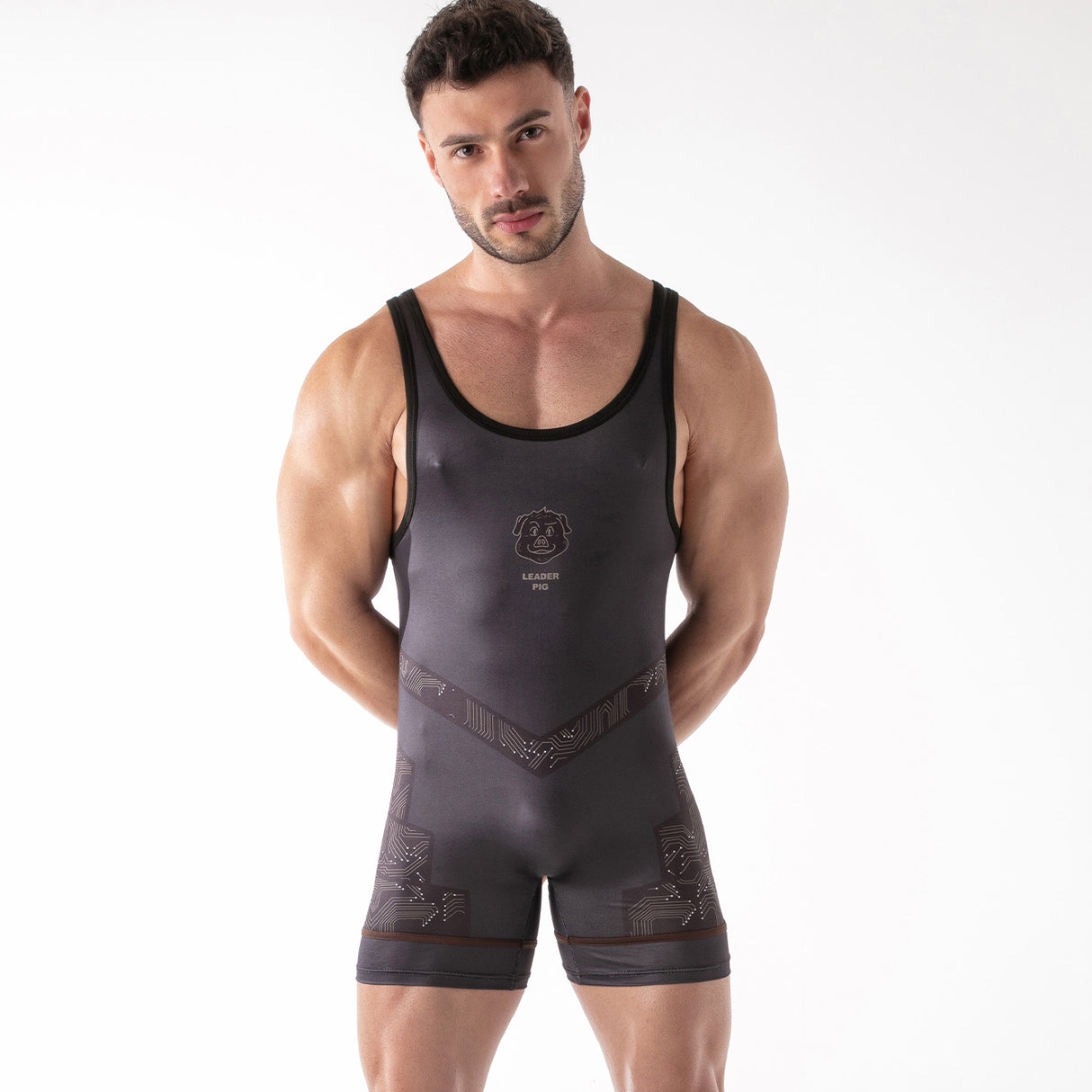 Leader ID Party Singlet Pig Black