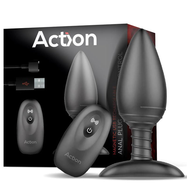 Action Asher Anal Plug with Remote Control