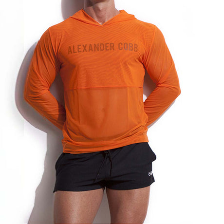Alexander Cobb Transparent Hoody Orange