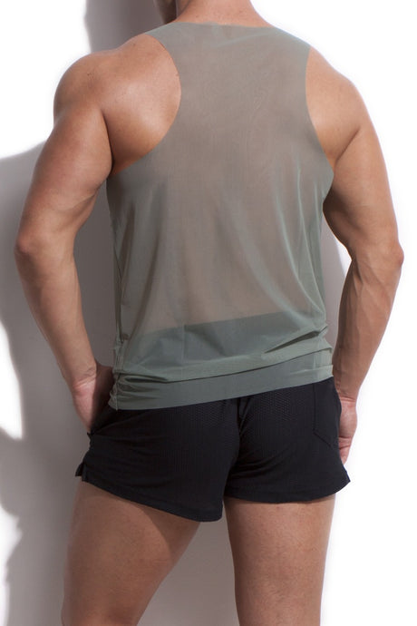 Alexander Cobb Mesh Tank Top Army