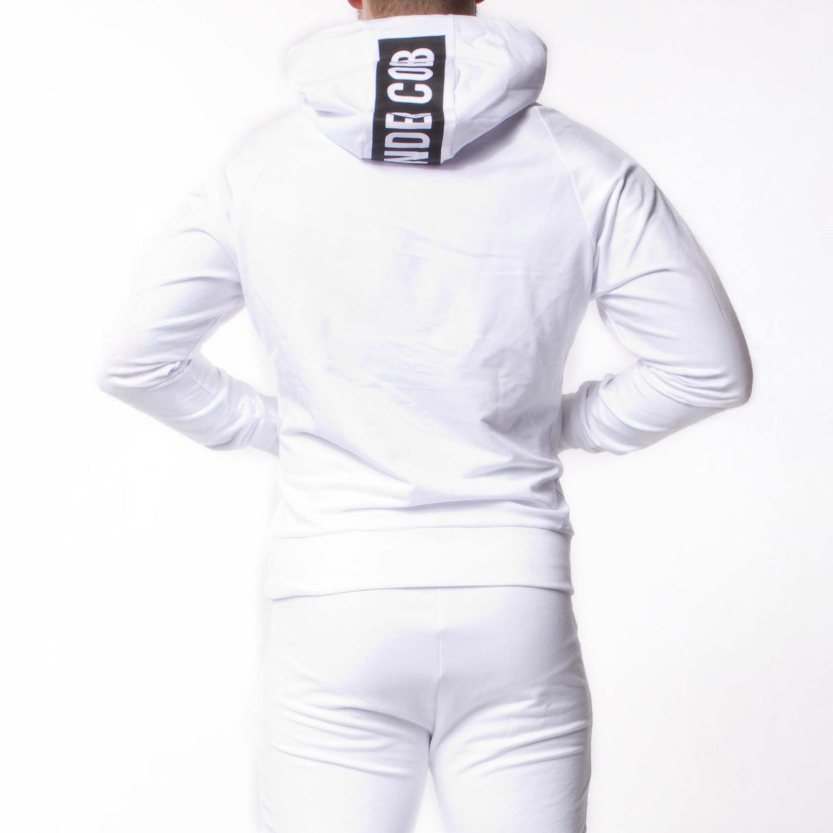 Alexander Cobb Zipper Hoody White