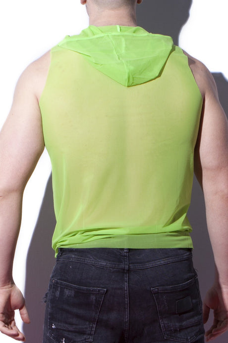 Alexander Cobb Sleeveless Hoody Lime Green