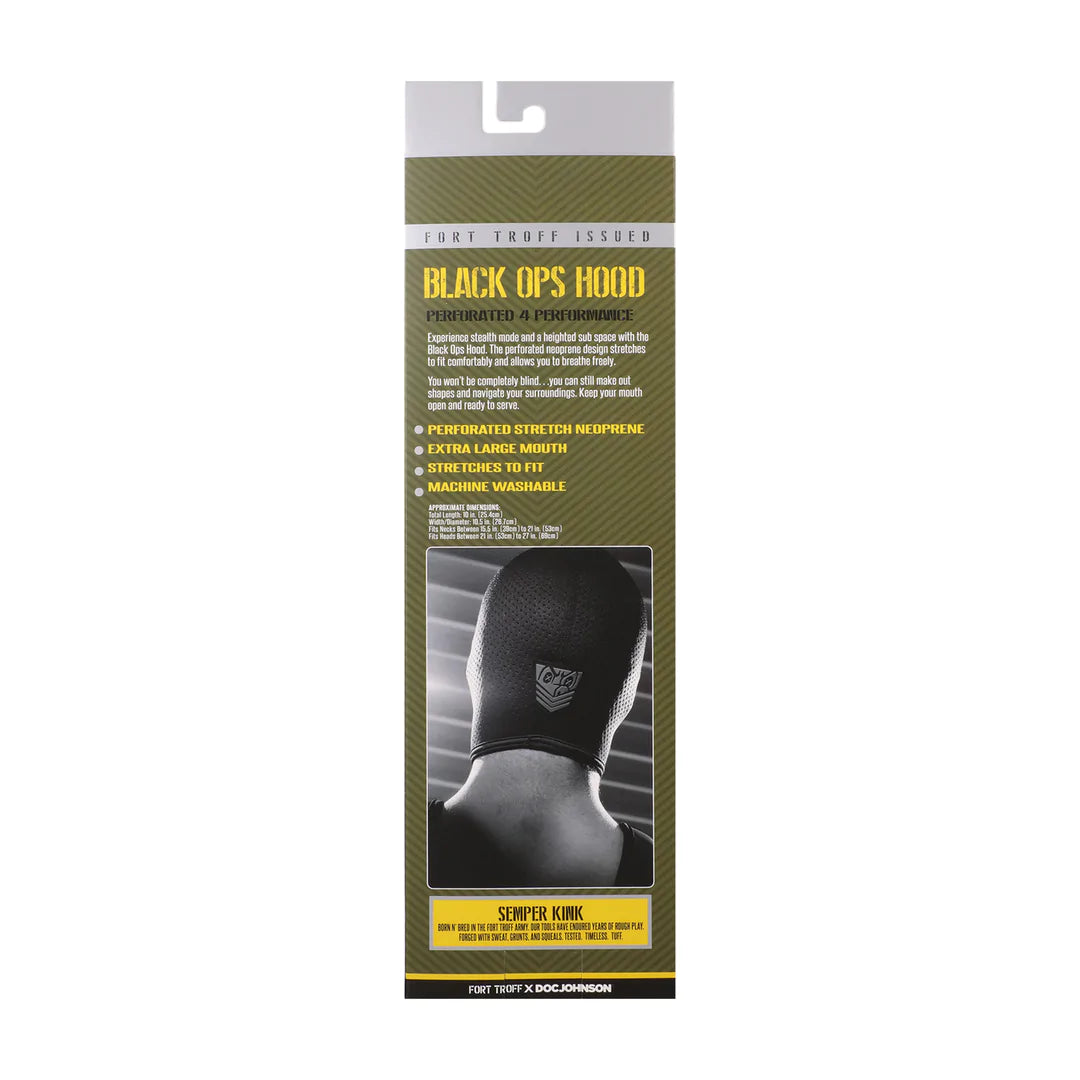 Fort Troff Black Ops Hood Large