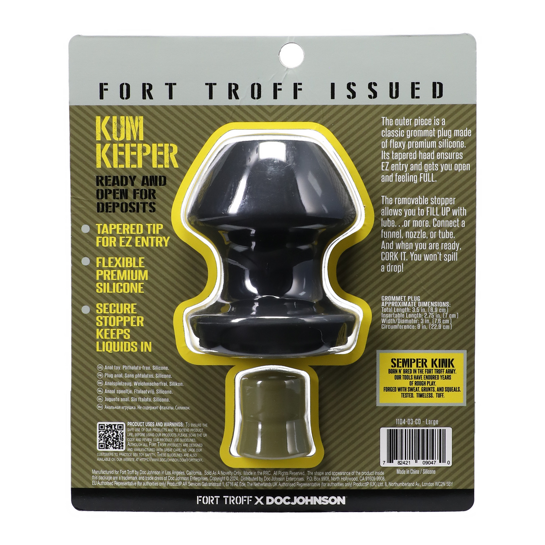 Fort Troff Kum Keeper Tunnel Plug Large Black