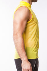 Alexander Cobb Zip Up Mesh Tank Yellow