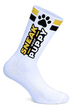 SNEAKFREAXX Woof Puppy Socks White Yellow