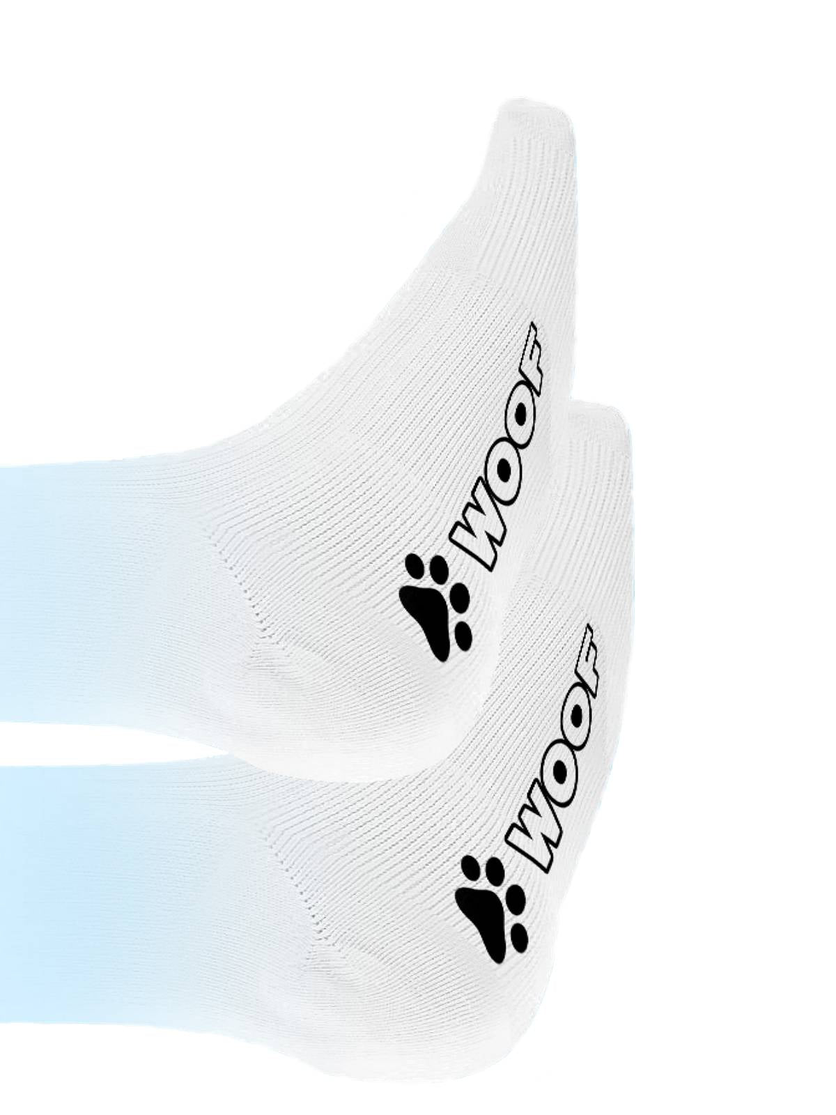SNEAKFREAXX Woof Puppy Socks White Yellow