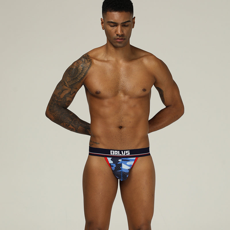 Orlus Denver Jockstrap Camo Blue