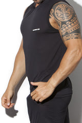 Alexander Cobb Sleeveless Sport Hoody Black