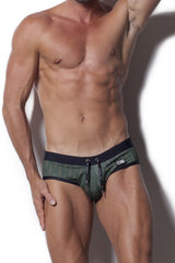 Alexander Cobb Metric Swim Brief Dark Green