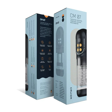 CRUIZR CM07 Thrusting and Rotating Masturbator Black