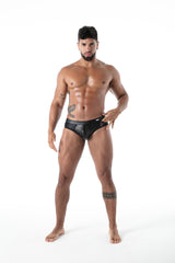 TOF Paris Kinky Full Zip Brief Black