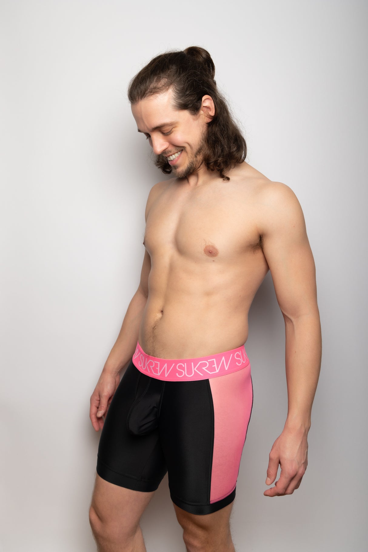 SUKREW Underground Sprint Hot Shorts Black Electric Pink