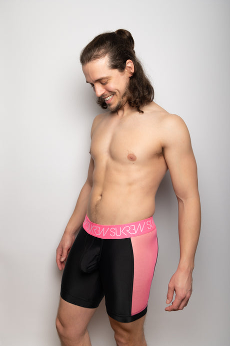 SUKREW Underground Sprint Hot Shorts Black Electric Pink