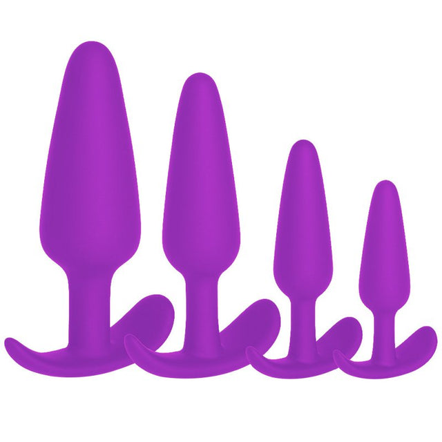 Purpleicious Silicone Anal Trainer Plug Set Purple