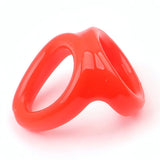ruff GEAR Snug Tugger Cock and Ball Ring Red