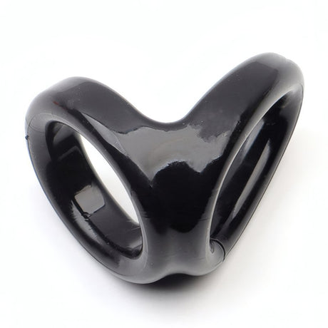 ruff GEAR Snug Tugger Cock and Ball Ring Black