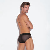 Code 22 Sheer Mesh Brief Black