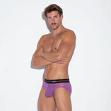 Code 22 Sheer Mesh Brief Grape