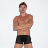 Code 22 Sheer Mesh Boxer Black