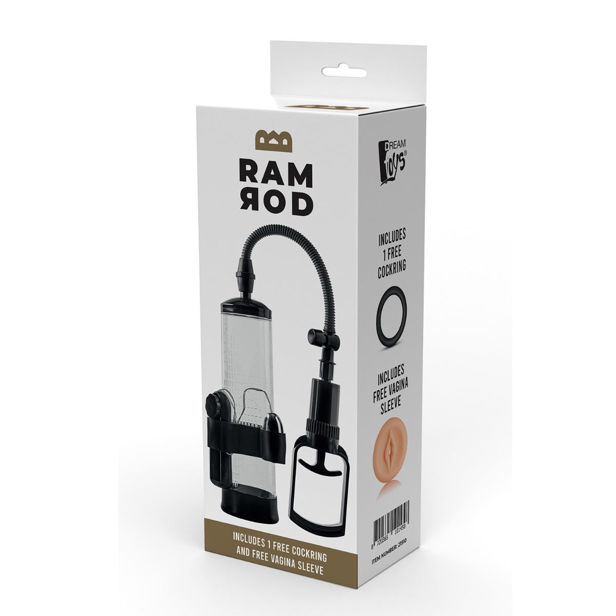 Ram Rod Vibrating Penis Pump Clear