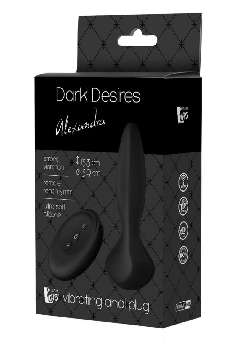 Dark Desires Vibrating Anal Plug