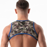 Leader Camo Warrior Harness Blue