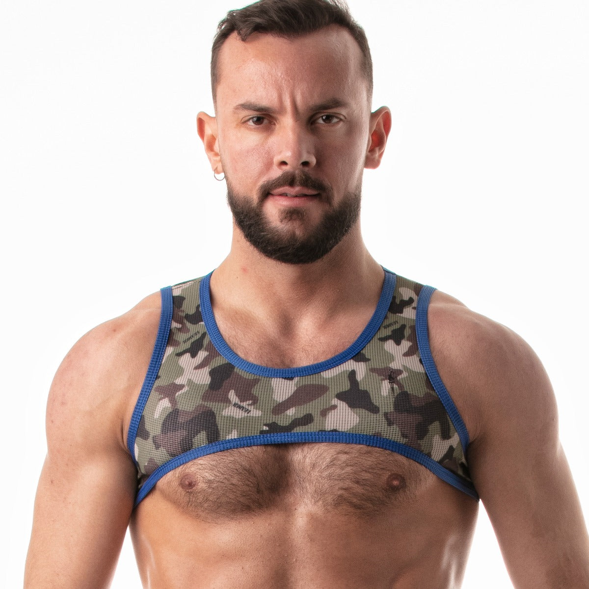 Leader Camo Warrior Harness Blue