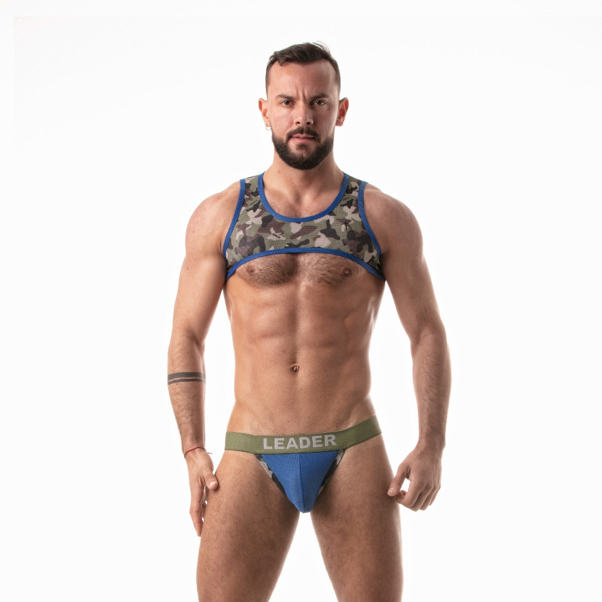 Leader Camo Warrior Harness Blue