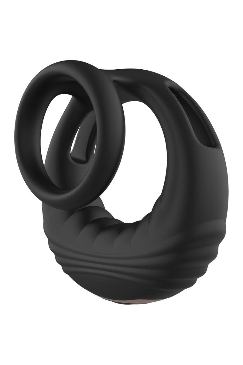 Ram Rod Strong Vibrating Cock Ring with Remote Black