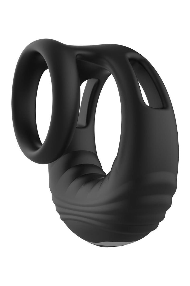 Ram Rod Strong Vibrating Cock Ring with Remote Black