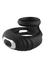 Ram Rod Strong Vibrating Cock Ring with Remote Black