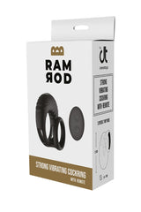 Ram Rod Strong Vibrating Cock Ring with Remote Black