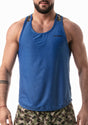 Leader Camo Racer Tank Top Blue