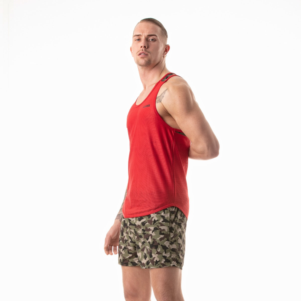 Leader Camo Racer Tank Top Red