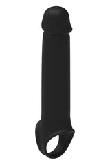 Ram Rod 9.5 Inch Vibrating Penis Extender with Remote Black