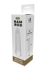 Ram Rod 8.8 Inch Penis Extender with Ball Strap Clear