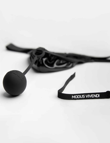 Modus Vivendi Pleasure Ball Thong Black Leather